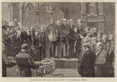 Funeral of the Late Lord Lytton in Westminster Abbey by William III Bromley